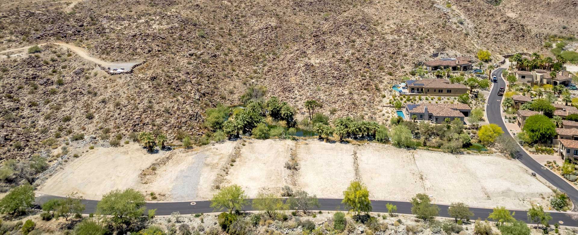 aerial view of Stonecreek lots 1-7.