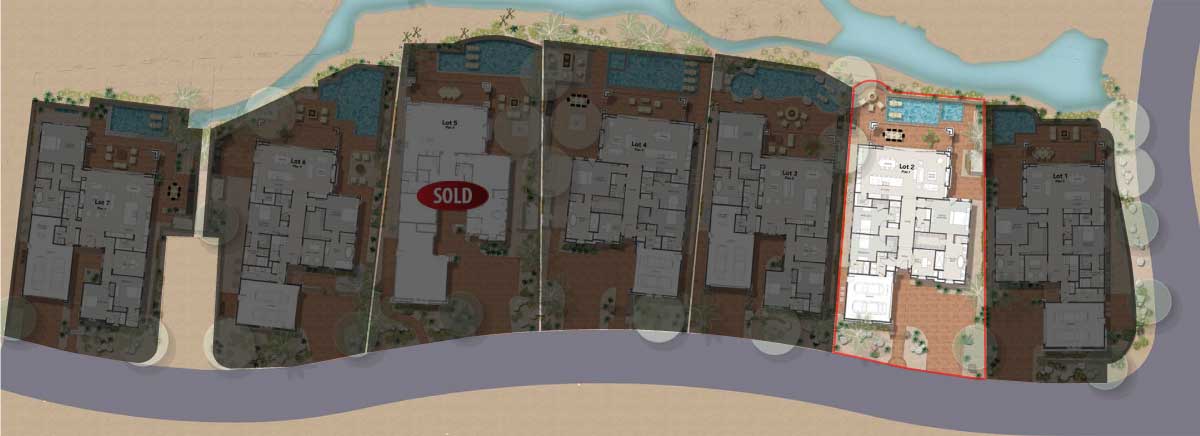 map of homesite 2 highlighted.