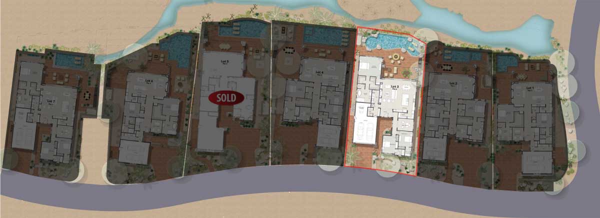 map of homesite 3 highlighted.