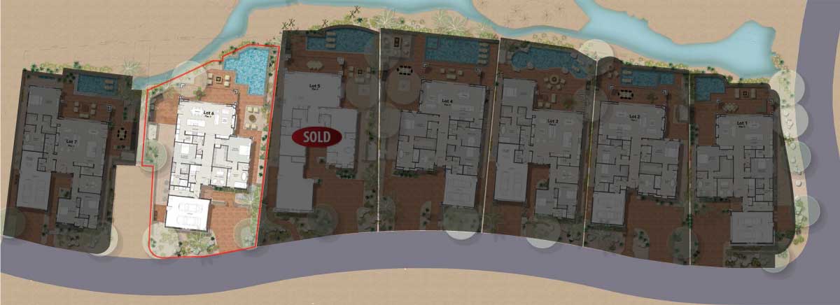 map of homesite 6 highlighted.