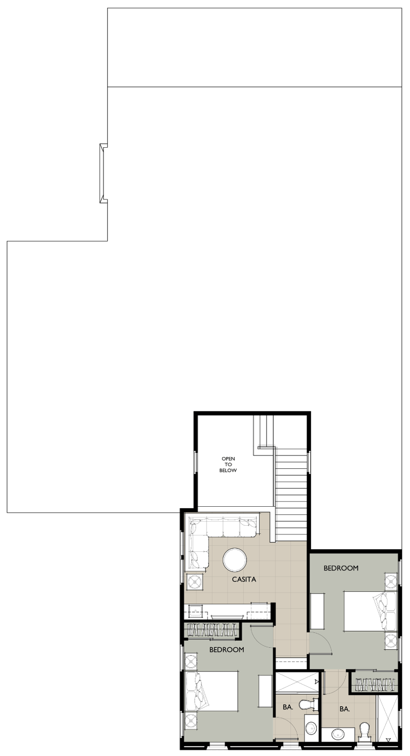  artist rendering of the footprint for plan 1-2.