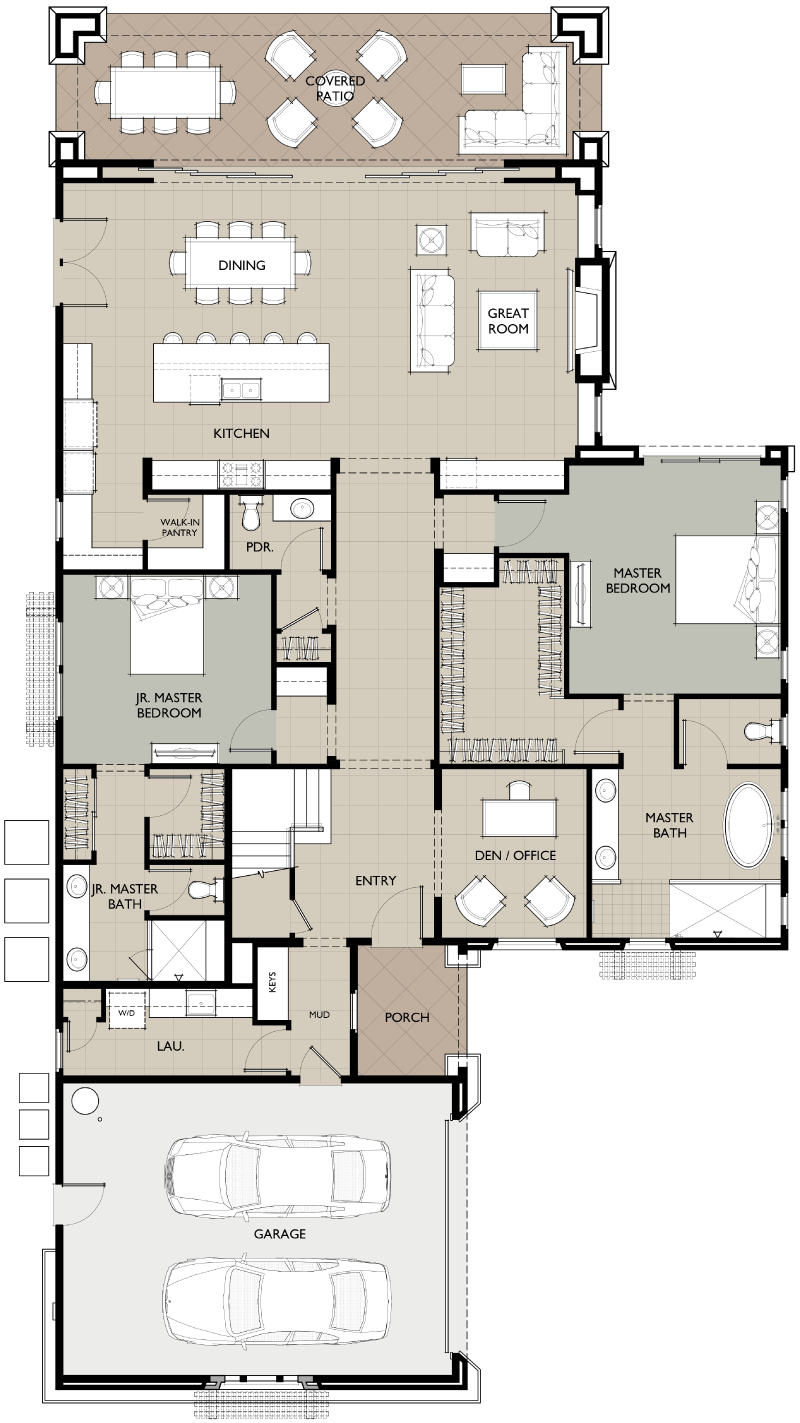  artist rendering of the footprint for plan 3-1.