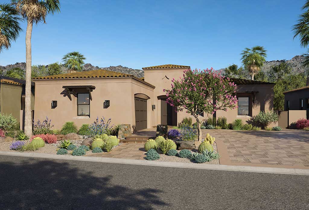 Desert Creek elevation plan 1R.